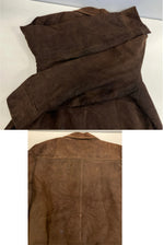 ヴィンテージ vintage 50’s~60's 50~60年代 Marc Mitchell ヌバックレザー スポーツジャケット SCOVILL ZIPPER DuPont Quilon - ジャケット ブラウン 101MT-4752