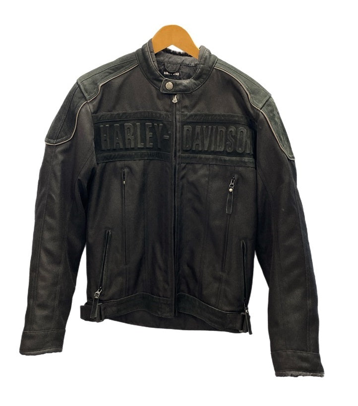 ハーレーダビッドソン Harley-Davidson RIDING GEAR ライディングギア ライディングジャケット バイカー 黒 ロゴ  プロテクター 98356-11VM ジャケット ブラック Sサイズ 101MT-3059