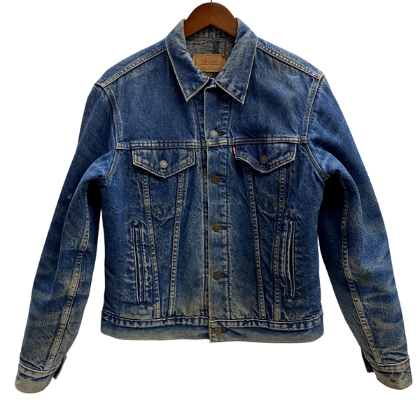 【曜日割引対象外】 リーバイス Levi's 90's 70506-0316 USA製 裏地ブランケット デニム ジャケット ブルー 40サイズ 201MT-4736 VB