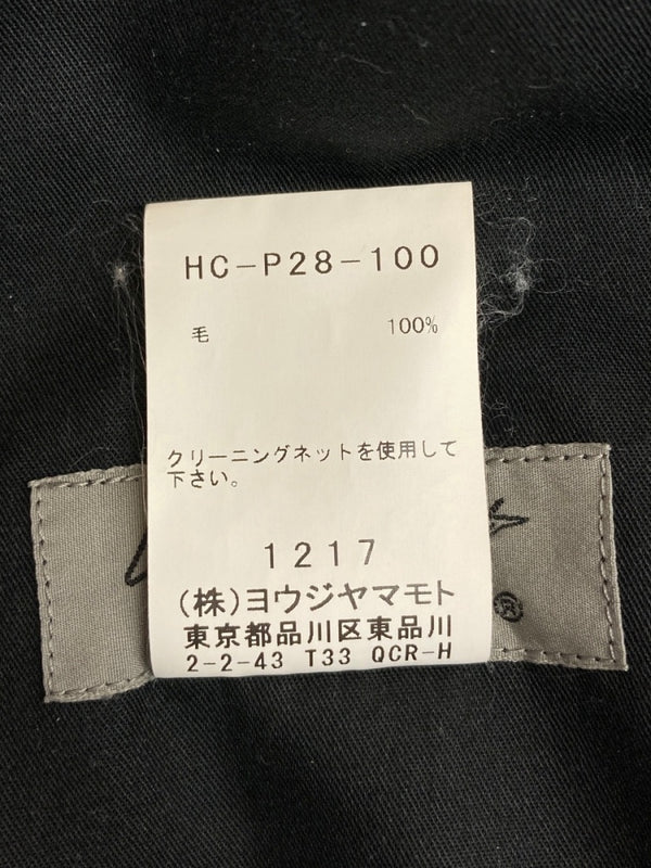 ヨウジヤマモト Yohji Yamamoto POUR HOMME 19AW Wrinkled Gabardine Hem Adjusted Pants ギャバジン パンツ カーゴ ズボン 黒 無地 HC-P28-100 カーゴパンツ ブラック サイズ 2 104MB-371