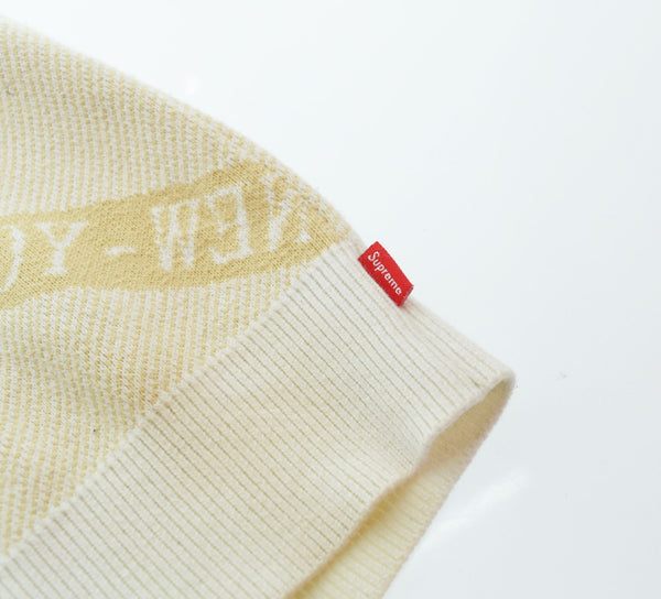 シュプリーム SUPREME 22SS Stripe Sweater Vest ストライプ セーター ベスト ニット ベスト ベージュ Mサイズ 103MT-2291