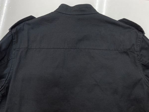 ヨウジヤマモト Yohji Yamamoto Y's for men 03AW アーカイブ ミリタリー ショートブルゾン アウター ダブルジップ 黒 MU-Y05-001 サイズ3 ジャケット 無地 ブラック 104MT-2185