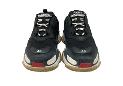 バレンシアガ BALENCIAGA ジャンク品 Triple-S Trainers トリプル エス トレーナー トリエス ダッド シューズ 40 黒 533882 メンズ靴 スニーカー ブラック 26.5cm 104S-914