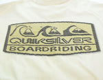 クイックシルバー Quiksilver 90's BOARDRIDING LOGO PRINT Tee ボードライディング ロゴ T MADE IN USA 90年代 90s オールドサーフ オールドスケート XL Tシャツ ホワイト 103MT-2719