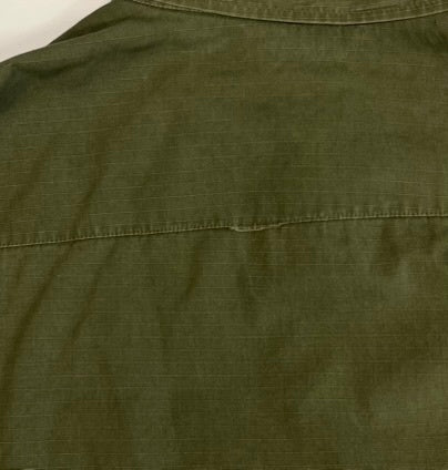ミリタリー Military 60s 60's U.S.ARMY JUNGLE FATIGUE COAT ジャングル ファティーグ ジャケット 4th リップストップ DSA 101-69-C-1127 ジャケット カーキ Lサイズ 101MT-4438