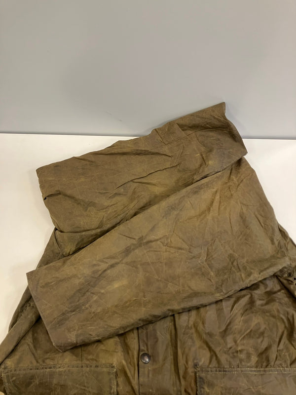 バブアー BARBOUR 90's 90年代 3ワラント GAMEFAIR ゲームフェア ワックス コットン オイルドジャケット ハーフコート VINTAGE ヴィンテージ A123 ジャケット カーキ 101MT-5233