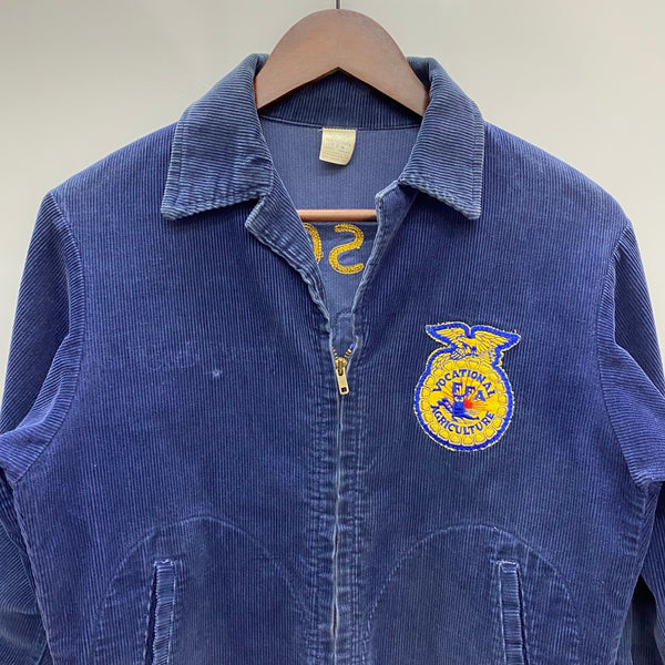 【曜日割引対象外】 ヴィンテージ vintage FFA ファーマーズジャケット コーデュロイ ジャケット ネイビー 36サイズ 201MT-4296 VB
