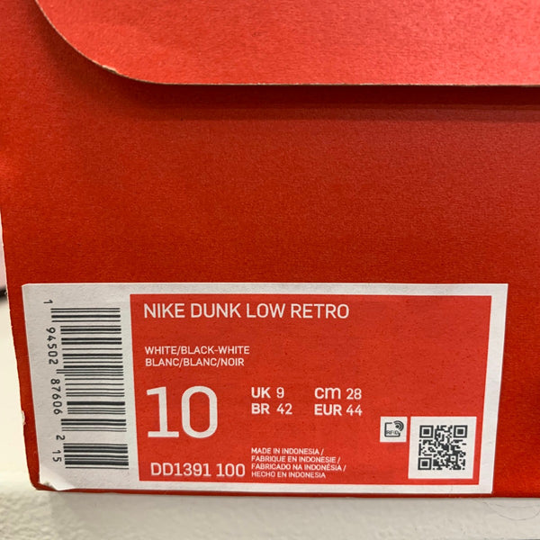 ナイキ NIKE DUNK LOW RETRO DD1391-100 メンズ靴 スニーカー ブラック 28.0cmサイズ 201-shoes1182