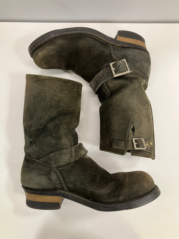 レッドウィング RED WING BEAMS別注 2003年製造 1stモデル ブラックラフアウトスエード エンジニアブーツ PT99 ストーブパイプ 8274 メンズ靴 ブーツ エンジニア ブラック 101sh-2218