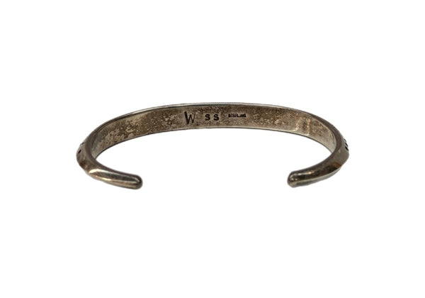 インディアンジュエリー Indian Jewelry Silver Bangle シルバー バングル wylie secatero ナバホ族 ブレスレッド 925 銀 メンズジュエリー インディアンジュエリー 総柄 シルバー 104A-71