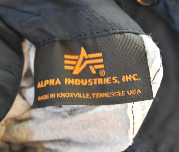 アルファ  ALPHA INDUSTRIES USA製 MA-1 フライトジャケット MIL-J-82790J ジャケット ネイビー Mサイズ 103MT-3241