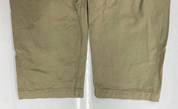 ミリタリー Military French Army フランス軍 Ｍ52 チノ ツータック 後期 ユーロ 無地 ボトムスその他 ベージュ サイズ46 104MB-374