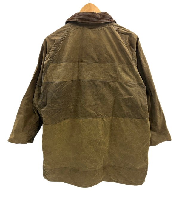 バブアー BARBOUR 90's 90年代 3ワラント GAMEFAIR ゲームフェア ワックス コットン オイルドジャケット ハーフコート VINTAGE ヴィンテージ C42 ジャケット カーキ 101MT-5342