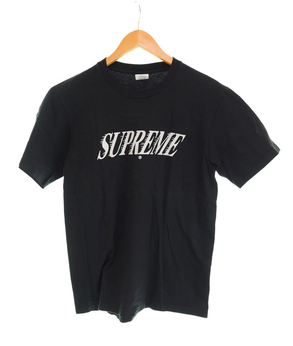 シュプリーム SUPREME 22FW Slap Shot Tee ロゴ プリント 半袖Tシャツ 黒 Tシャツ ブラック Sサイズ 103MT-2428