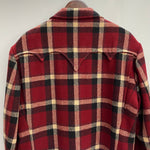 【曜日割引対象外】 ダブルアールエル RRL 90's Western York Tweed Check Half Coat 三つ星 ジャケット レッド Mサイズ 201MT-3835 VB