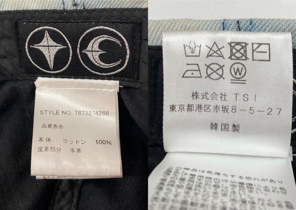 サグクラブ THUG CLUB TC LIFE CAP キャップ デニム ダメージ加工 銃弾 青 7873274266 帽子 メンズ帽子 キャップ ロゴ ブルー 104H-49