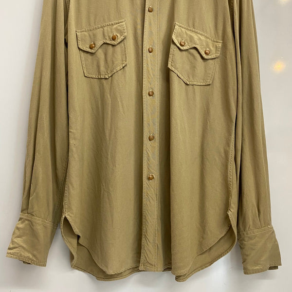 【曜日割引対象外】 ヴィンテージ vintage 40's FORBES ウエスタンシャツ 長袖シャツ ベージュ 201MT-4422 VB