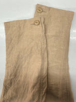 アーツアンドサイエンス ARTS&SCIENCE LINEN COAT リネン コート 麻 ロング丈 胸ポケット 薄茶 サイズ 3 コート 無地 ベージュ 104MT-1054