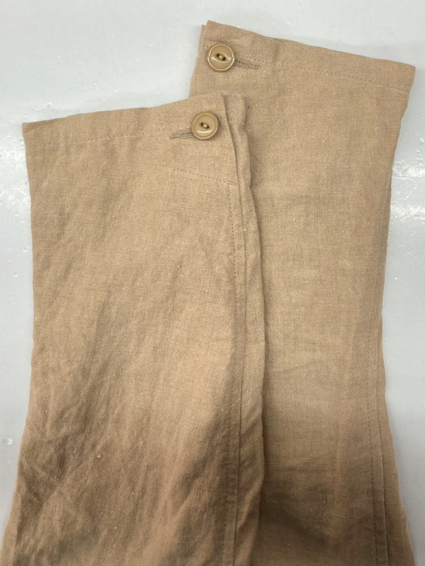 アーツアンドサイエンス ARTS&SCIENCE LINEN COAT リネン コート 麻 ロング丈 胸ポケット 薄茶 サイズ 3 コート 無地 ベージュ 104MT-1054