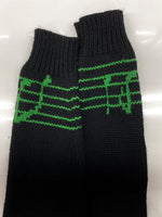 ヒステリックグラマー HYSTERIC GLAMOUR Cowichan Knit Cardigan カウチン ニット カーディガン GRANTED MONSTER 音符 ドクロ ジップアップ ジャケット 黒 02183ND05 カーディガン ロゴ ブラック Sサイズ 104MT-2223