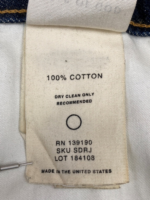 フィアオブゴッド FEAR OF GOD Ancle Slim Zip Jeans アンクル スリム ジップ ジーンズ 青 無地 184108 デニム ブルー THIRTY ONE 104MB-325