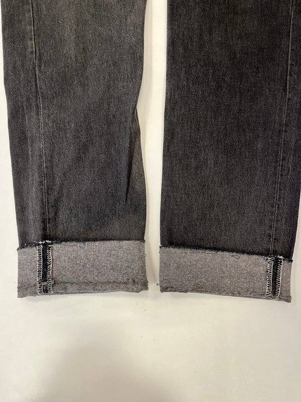 リーバイス Levi's 90’ß 90s 501先染め ブラックデニム ボタン裏532 USA製 アメリカ製 デニム ブラック W32×L34 101MB-624