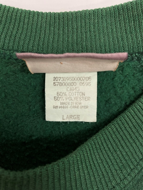 サンタクルーズ SANTA CRUZ 90s CREWNECK SWEATSHIRT クルーネック スウェット NHSタグ USA製 トレーナー プリント 緑 スウェット ロゴ グリーン Lサイズ 104MT-1701