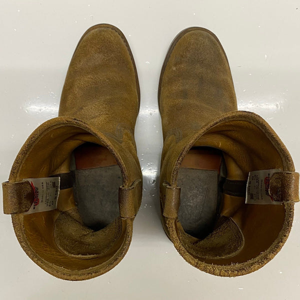 【曜日割引対象外】 レッドウィング RED WING 2007年製 ペコスブーツ スエード 8188 メンズ靴 ブーツ ペコスタイプ ブラウン 23.5cmサイズ 201-shoes1370 VB