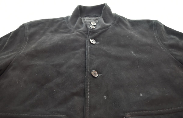 ラルフローレン RalphLauren スウェード レザー ジャケット ブルゾン ディアスキン 鹿革 00's JR-PX-LW-0002 ジャケット ブラック Lサイズ 103MT-2796