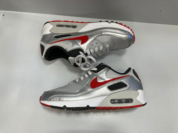 ナイキ NIKE Air Max 90 Photon Dust/University Red エアマックス90 フォトンダスト/ユニバーシティレッド DX4233-001 メンズ靴 スニーカー シルバー 27cm 101-shoes1658