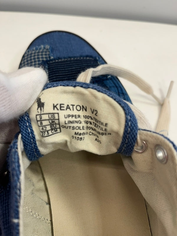 ラルフローレン RalphLauren KEATON V2-SK-LTL パッチワーク ロースニーカー シューズ メンズ インディゴ 青 メンズ靴 スニーカー ブルー 27.5cm 101sh-2411