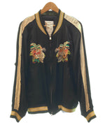 ダブレット doublet  17SS Chaos Embroidery Souvenir Jacket スーベニア カオス 刺繍 スカジャン 黒 ジャケット 刺繍 ブラック Mサイズ 104MT-61