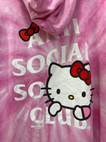 アンチソーシャルソーシャルクラブ Anti Social Social Club x Hello Kitty Hoodie FW19 ハローキティ パーカ ピンク Lサイズ 201MT-2694