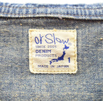 オア スロウ or slow US NAVY DENIM SHAWL COLLAR COVERALL デニム ショールカラー カバーオール VINTAGE加工 1 ジャケット ブルー 103MT-2550