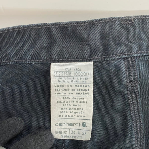 【曜日割引対象外】 カーハート Carhartt ダブルニー ダック ペインターパンツ メキシコ製 ボトムスその他 ブラック 36×36サイズ 201MB-946 VB