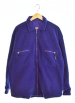 パタゴニア PATAGONIA 90s USA製 シンチラオーバーシャツ フリースシャツ フリースジャケット 21200 長袖シャツ パープル Lサイズ 103MT-2482