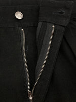 ザラ ZARA × ADSB ANDERSSON BELL アンダーソン ベル STUDS RELAX FIT PANTS スタッズ付き リラックス フィット パンツ ジップフライ 黒 総柄 デニム ブラック サイズ 34 104MB-332