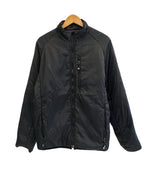 ステューシー STUSSY ロゴ総柄 無地 リバーシブル パフジャケット 中綿ジャケット 黒 ジャケット ブラック Lサイズ 101MT-5411