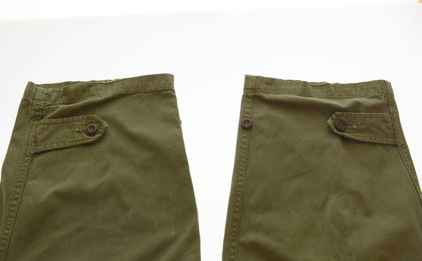 ミリタリー Military FRENCH ARMY フレンチ アーミー M-47 M47 後期 ヘリンボーン 23 カーゴパンツ グリーン 23 103MB-562