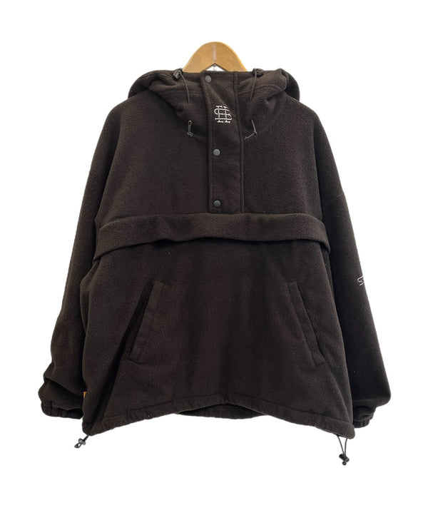 シーシー SEE SEE 23AW LIGHT FLEECE JACKET ライト フリース ジャケット アノラック パーカー ジャケット ブラック Lサイズ 101MT-4888