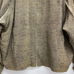 【曜日割引対象外】 クリームソーダ CREAM SODA 80's 90's 金タグ ジップアップ ブルゾン レーヨン かすり ジャケット ベージュ 201MT-4784 VB