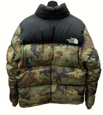 ザノースフェイス THE NORTH FACE NOVELTY NUPTSE JACKET ノベルティー ヌプシ ダウンジャケット TNF カモ 迷彩 KHAKI 緑 ND92336 ジャケット ロゴ カーキ Lサイズ 104MT-699