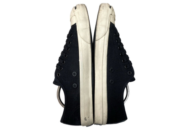 コンバース CONVERSE 16年製 × Stussy ステューシー JACK PURCELL ジャック パーセル ローカット シューズ 白 黒 1CK448 メンズ靴 スニーカー ブラック 27.5cm 104S-1036