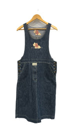 ピンクハウス PINK HOUSE デニムワンピース オーバーオール エプロンワンピース 刺繍 犬 青 P017TFA30 ワンピース ブルー 101LT-173