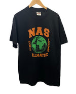 ラップTシャツ RAP-T  ONEITA NAS ILLMATICONE LOVE IT AIN'T HARD TO TELL 袖裾シングルステッチ Tシャツ ブラック Lサイズ 101MT-2669