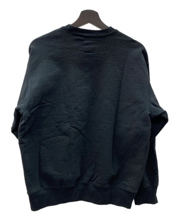シュプリーム SUPREME × yohji yamamoto ヨウジヤマモト crewneckクルーネック スウェット 黒 スウェット ロゴ ブラック Sサイズ 104MT-2204