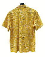 トーガ TOGA VIRILIS 23SS COTTON EMBROIDERY S/S SHIRT エンブロイダリー シャツ キューバ 半袖 刺繍 黄 TV31-FJ305 サイズ 44 半袖シャツ 総柄 イエロー 104MT-1170