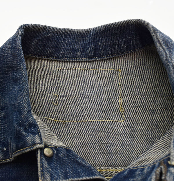 リーバイス Levi's 506xx 1st 40年代 40s 40'S 1947 前期 片面タブ BIGE 革パッチ VINTAGE DENIME JACKET ファースト ヴィンテージ デニム オリジナル ジャケット ブルー 103MT-2181