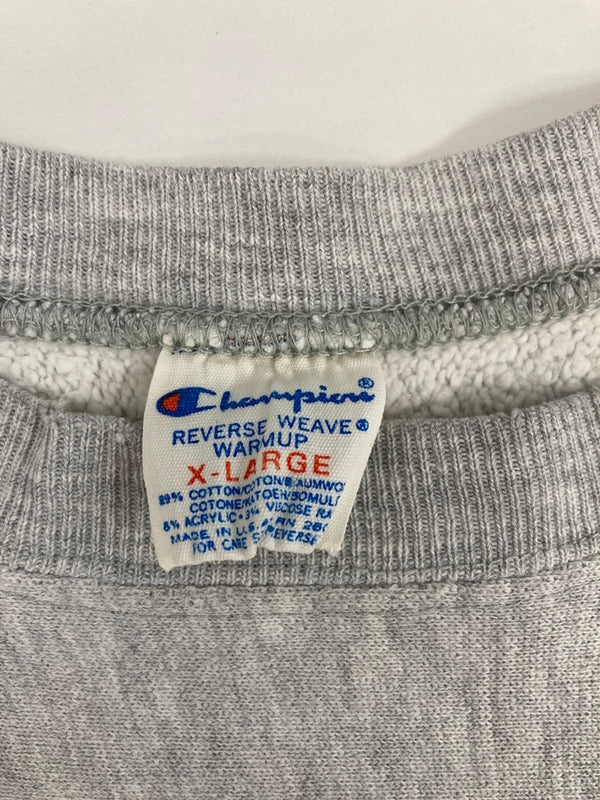 チャンピオン Champion 80s～ ヴィンテージ Vintage トリコタグ リバースウィーブ REVERSE WEAVE US古着 4段プリント フットボール XL スウェット グレー LLサイズ 101MT-3555