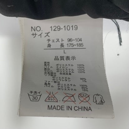 インジアティック in the attic お兄系 ファイヤーマンジャケット ファーコート 129-1019 ブラック Lサイズ 201MT-4645